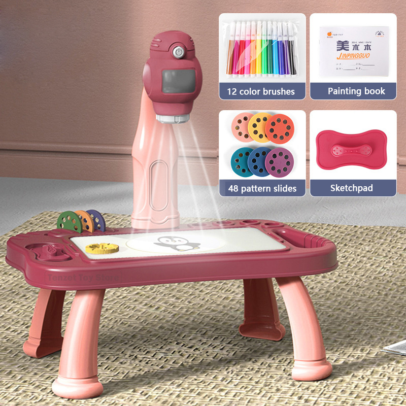 Drawing Projector Kids - Anak-anak Led proyektor seni menggambar meja