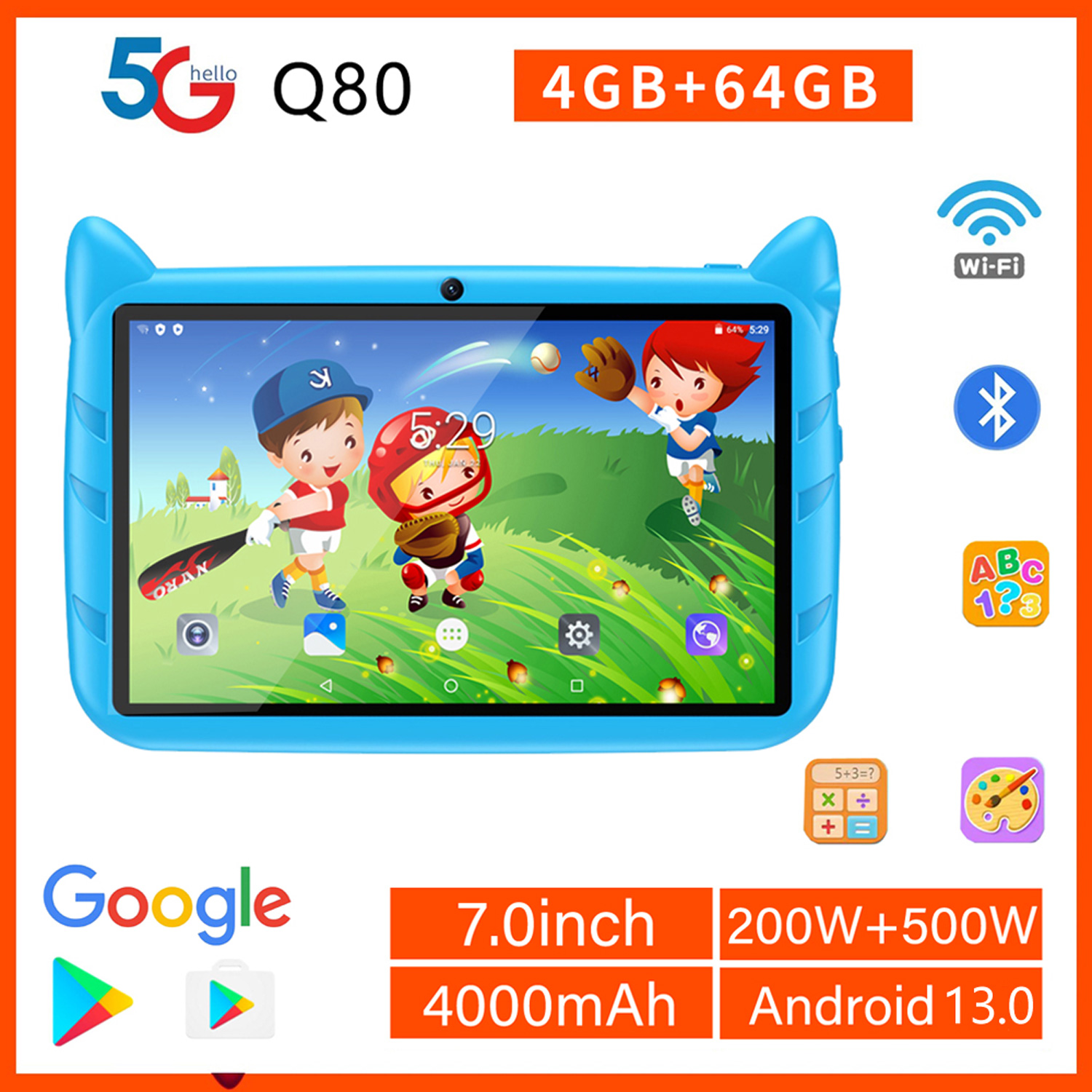 Japanese Kids Education - Tablet anak 7 inci, versi Global