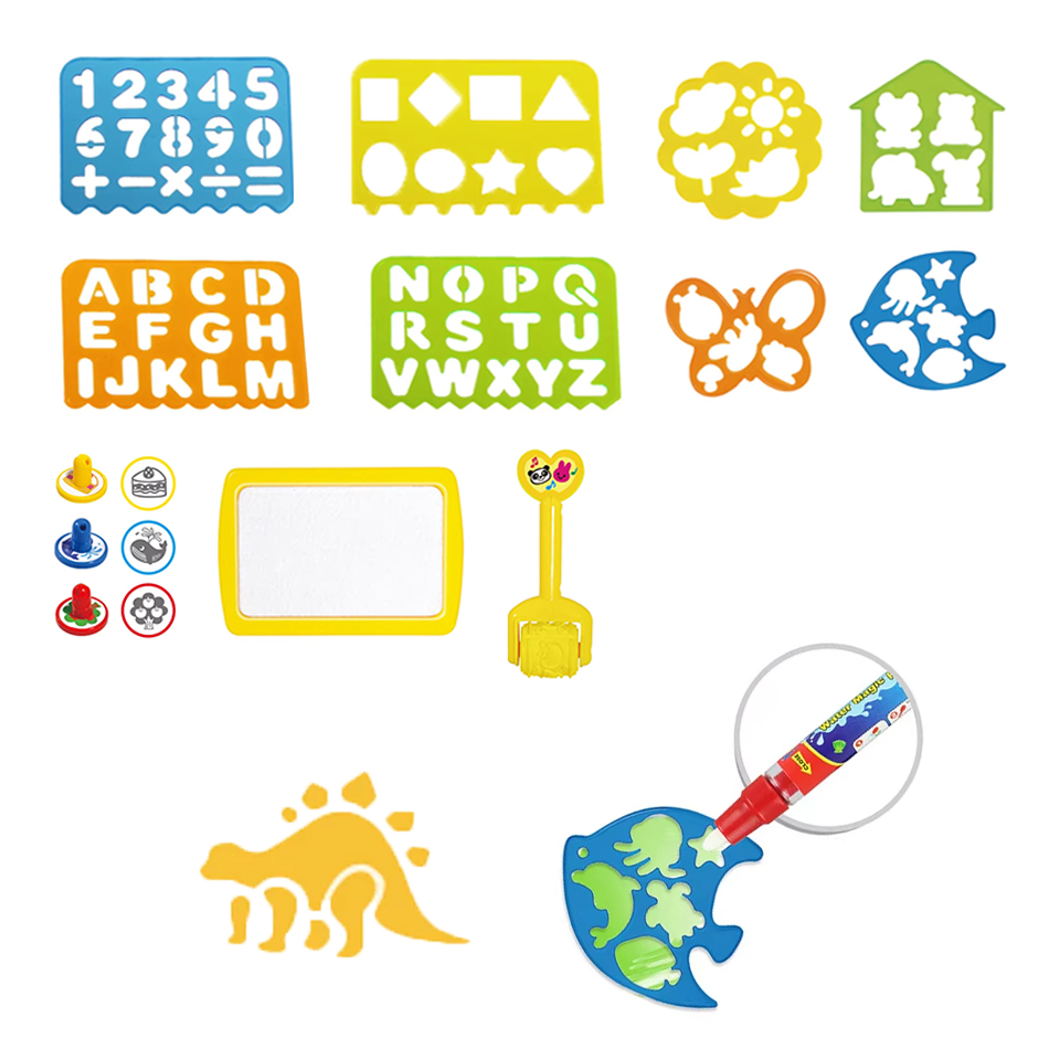 Kids Education Template - Aksesori Alas Gambar Air Ajaib Templat