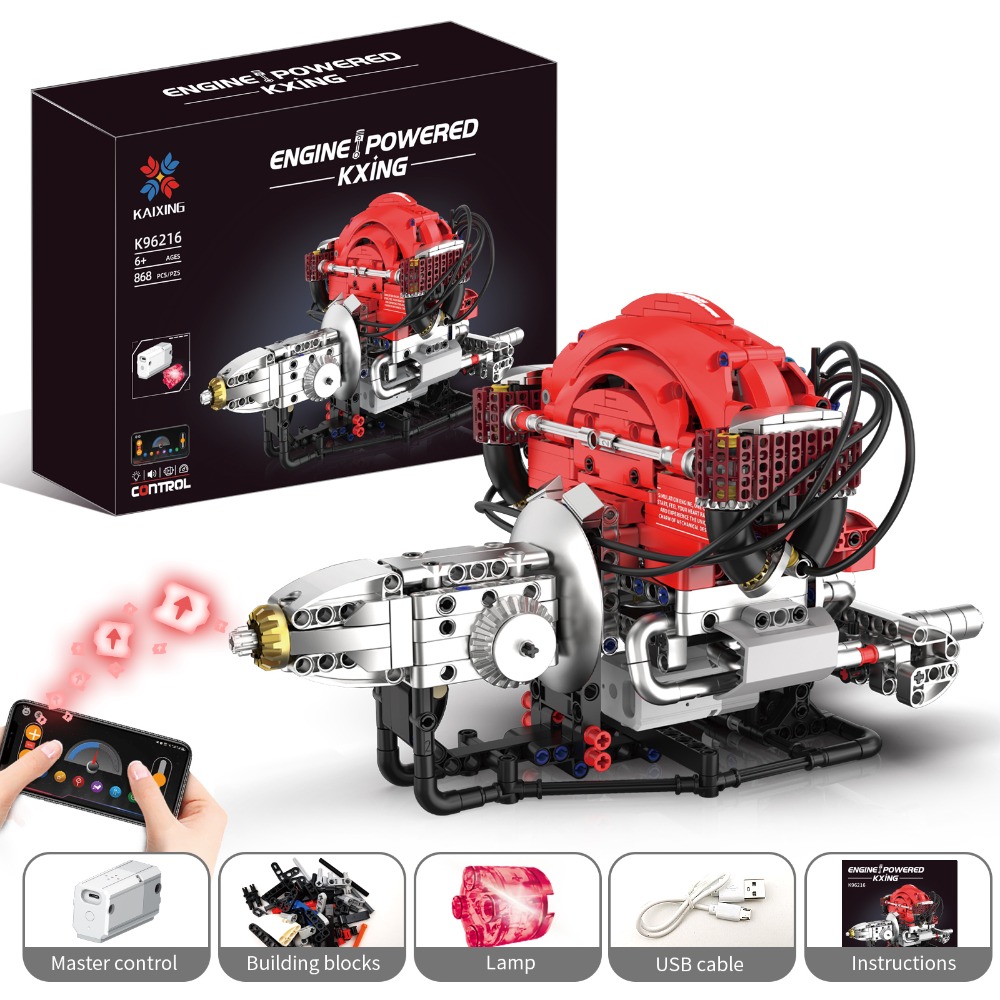 K96216 868PCS Blok Mesin Kumba - Kids Education Free App ulasan dan harga