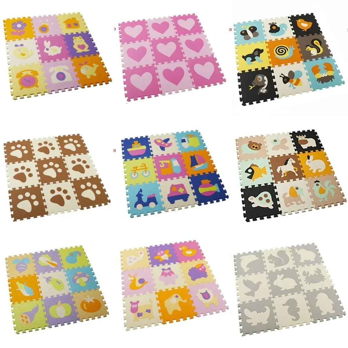 30*30*1cm 9 buah Set tikar lan - Kids Education Rug ulasan dan harga