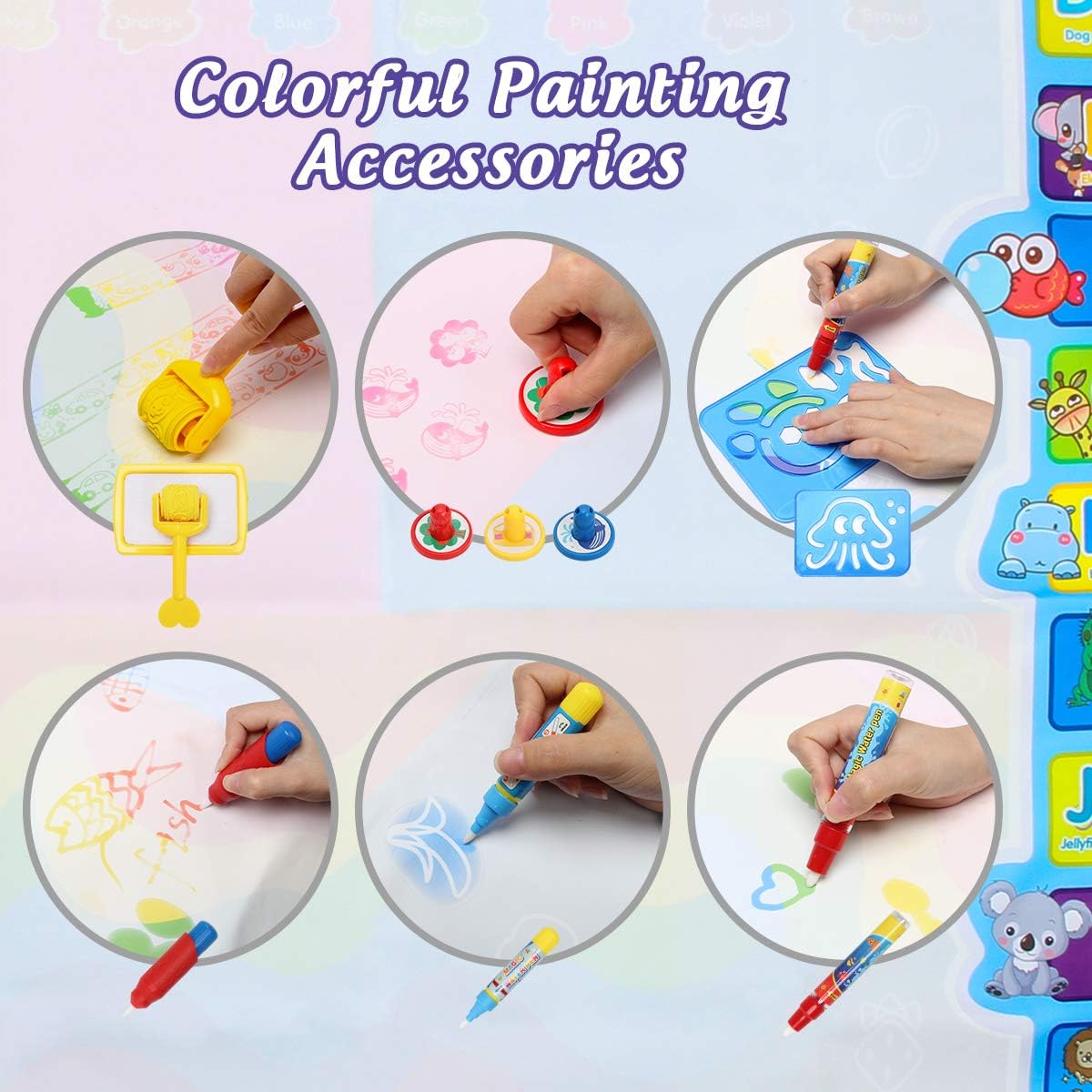 Alas Gambar Air Ajaib Papan Lu - Drawing Projector Kids ulasan dan harga