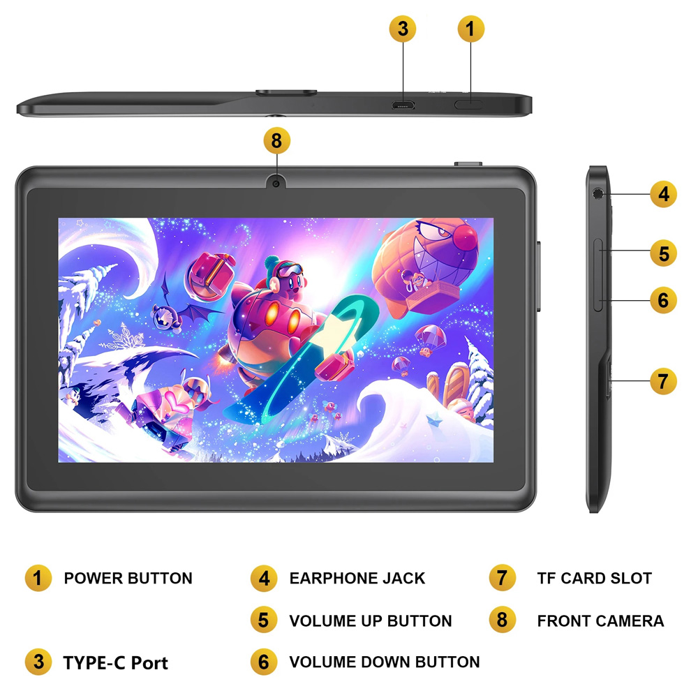 Diskon Besar Tablet Anak 7 Inc - Japanese Kids Education ulasan dan harga